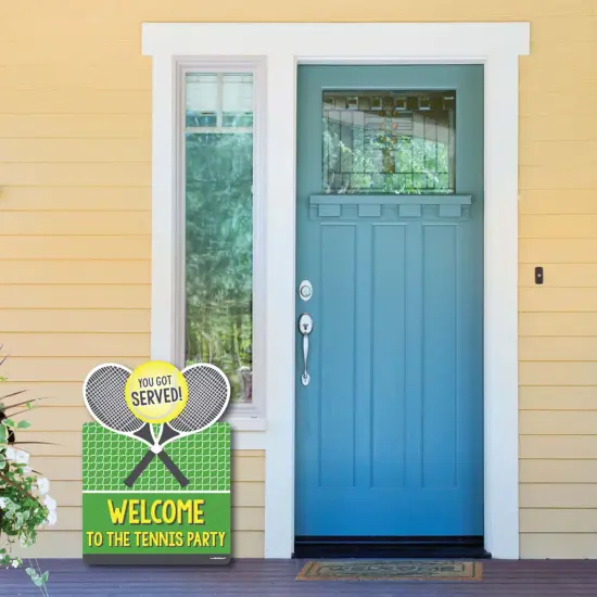Big Dot of Happiness You Got Served - Tennis - Party Decorations - Baby Shower Tennis Ball Birthday Party Welcome Yard Sign {6}