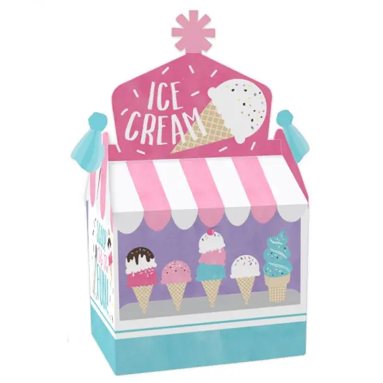 Big Dot of Happiness Scoop Up The Fun - Ice Cream - Treat Box Party Favors - Sprinkles Party Goodie Gable Boxes - Set of 12 {1}