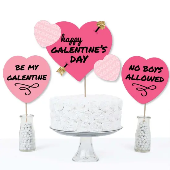 Big Dot of Happiness Be My Galentine - Galentine's and Valentine's Day Party Centerpiece Sticks - Table Toppers - Set of 15 {4}