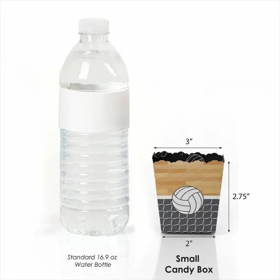 Big Dot of Happiness Bump, Set, Spike - Volleyball - Party Mini Favor Boxes - Baby Shower or Birthday Party Treat Candy Boxes - Set of 12 {4}