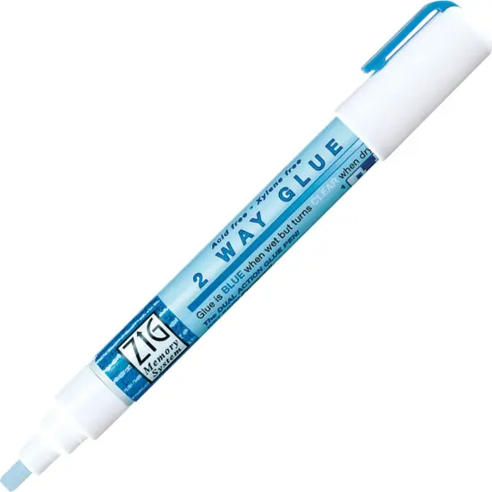 Kuretake ZIG 2-Way Glue Pen-4mm Chisel Tip {1}