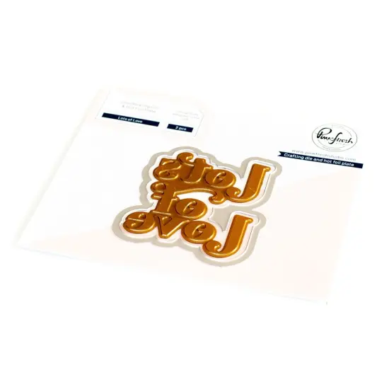 Pinkfresh Studio Hot Foil Plate & Die Set-Lots Of Love {1}