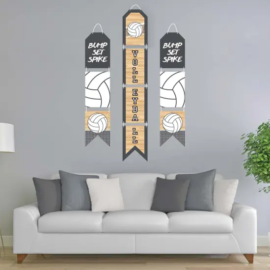 Big Dot of Happiness Bump, Set, Spike - Volleyball - Hanging Vertical Paper Door Banners - Baby Shower or Birthday Party Wall Kit - Indoor Door Decor {3}