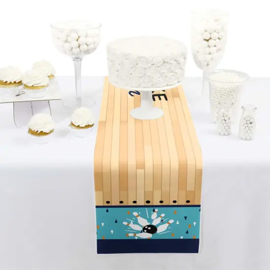 Big Dot of Happiness Strike Up the Fun - Bowling - Petite Birthday Party or Baby Shower Paper Table Runner - 12 x 60 inches {3}