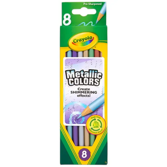 Crayola Metallic Colored Pencils-8/Pkg Long {1}