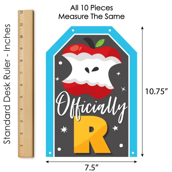 Big Dot of Happiness Teacher Retirement - Hanging Vertical Paper Door Banners - Happy Retirement Party Wall Decoration Kit - Indoor Door Decor {7}