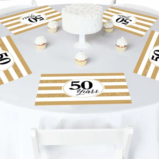 Big Dot of Happiness We Still Do - 50th Wedding Anniversary - Party Table Decorations - Anniversary Party Placemats - Set of 16 {3}