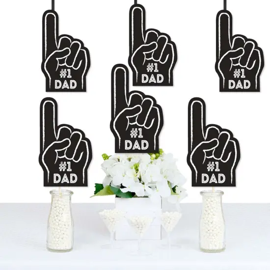 Big Dot of Happiness My Dad is Rad - Number 1 Dad Hand Paper Decorations DIY Father's Day Essentials - Set of 20 {1}
