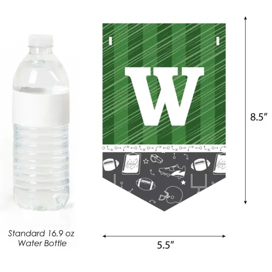 Big Dot of Happiness End Zone - Football - Baby Shower Bunting Banner - Sports Party Decorations - Welcome Baby {4}