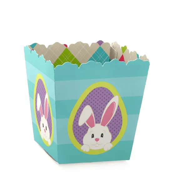Big Dot of Happiness Hippity Hoppity - Party Mini Favor Boxes - Easter Bunny Party Treat Candy Boxes - Set of 12 {1}