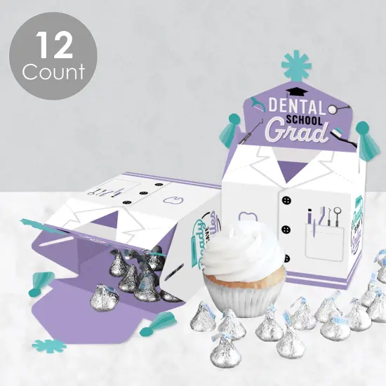 Big Dot of Happiness Dental School Grad - Treat Box Party Favors - Dentistry and Hygienist Graduation Party Goodie Gable Boxes - Set of 12 {4}