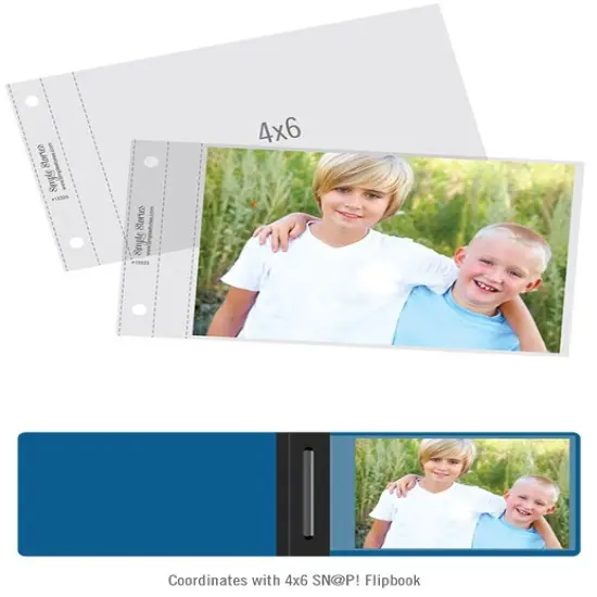 Simple Stories Sn@p! Pocket Pages For 4"X6" Flipbooks 10/Pkg-(1) 4"X6" Pocket {3}