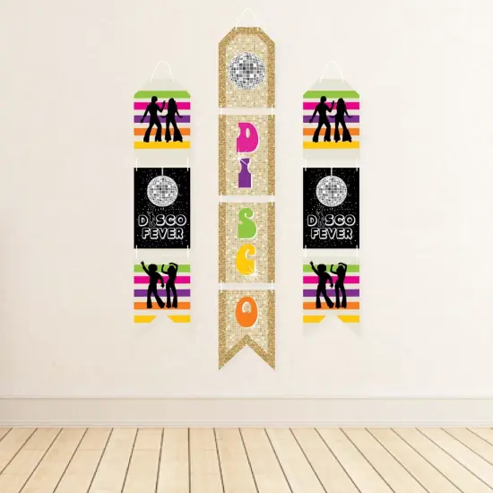 Big Dot of Happiness 70's Disco - Hanging Vertical Paper Door Banners - 1970s Disco Fever Party Wall Decoration Kit - Indoor Door Decor {4}