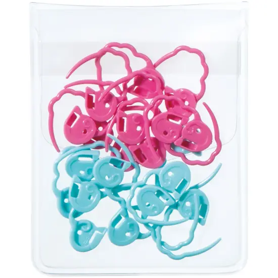 Clover Quick Locking Stitch Markers-Medium 20/Pkg {2}