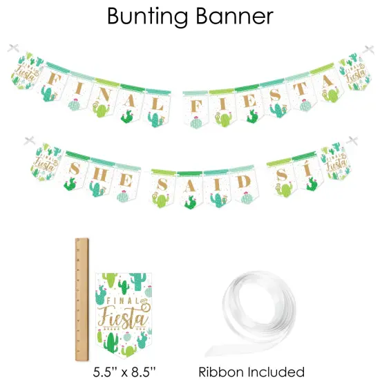 Big Dot of Happiness Final Fiesta - Last Fiesta Bachelorette Party Supplies - Banner Decoration Kit - Fundle Bundle {4}
