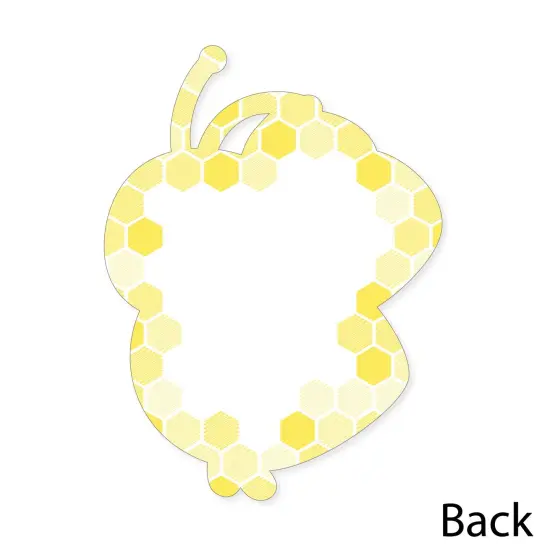 Big Dot of Happiness Honey Bee - Shaped Thank You Cards - Baby Shower or Birthday Party Thank You Note Cards with Envelopes - Set of 12 {6}