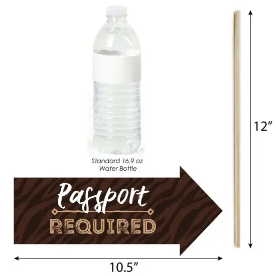 Big Dot of Happiness Funny Wild Safari - African Jungle Adventure Birthday Party or Baby Shower Photo Booth Props Kit - 10 Piece {4}