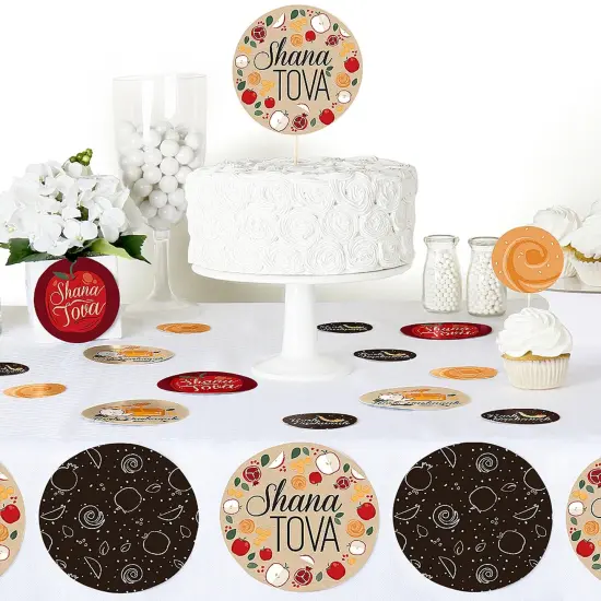 Big Dot of Happiness Rosh Hashanah - New Year Giant Circle Confetti - Party Decorations - Large Confetti 27 Count {6}
