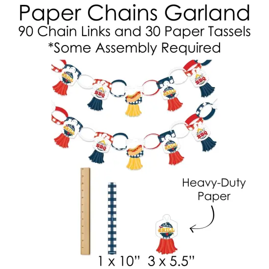 Big Dot of Happiness Fire Up the Grill - Banner and Photo Booth Decorations - Summer BBQ Picnic Party Supplies Kit - Doterrific Bundle {7}