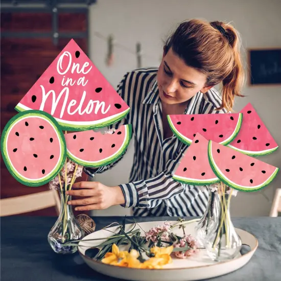 Big Dot of Happiness Sweet Watermelon - Fruit Party Centerpiece Sticks - Showstopper Table Toppers - 35 Pieces {4}