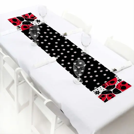 Big Dot of Happiness Happy Little Ladybug - Petite Baby Shower or Birthday Party Paper Table Runner - 12 x 60 inches {1}