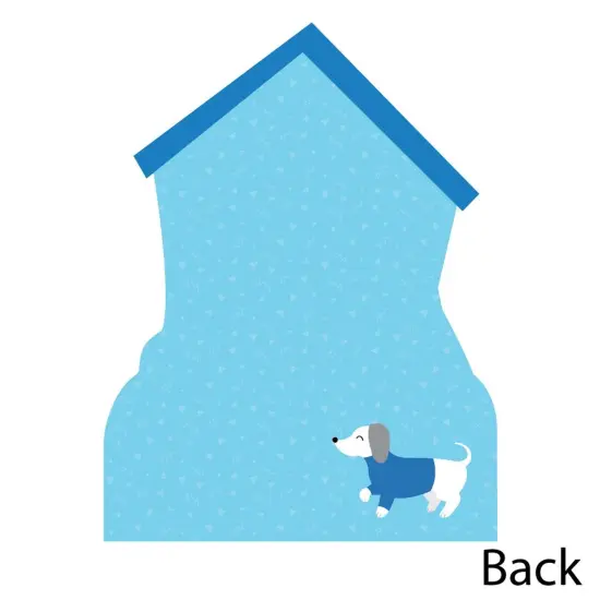 Big Dot of Happiness Pawty Like a Puppy - Shaped Thank You Cards - Dog Baby Shower or Birthday Party Thank You Note Cards with Envelopes - Set of 12 {6}