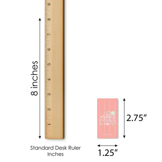 Big Dot of Happiness Girl Little Pumpkin - Mini Candy Bar Wrapper Stickers - Fall Birthday Party or Baby Shower Small Favors - 40 Count {6}