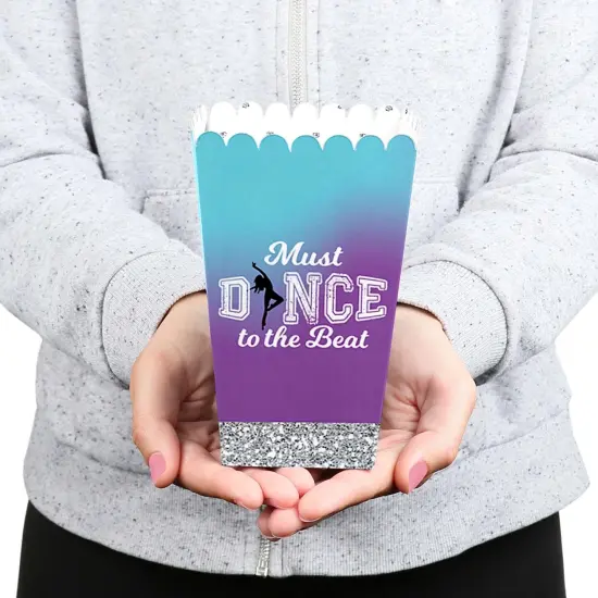 Big Dot of Happiness Must Dance to the Beat - Dance - Birthday Party or Dance Party Favor Popcorn Treat Boxes - Set of 12 {6}