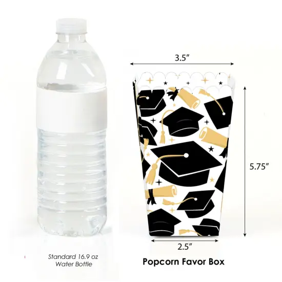 Big Dot of Happiness Hello College Graduation Party Favor Popcorn Treat Boxes - Set of 12 {3}
