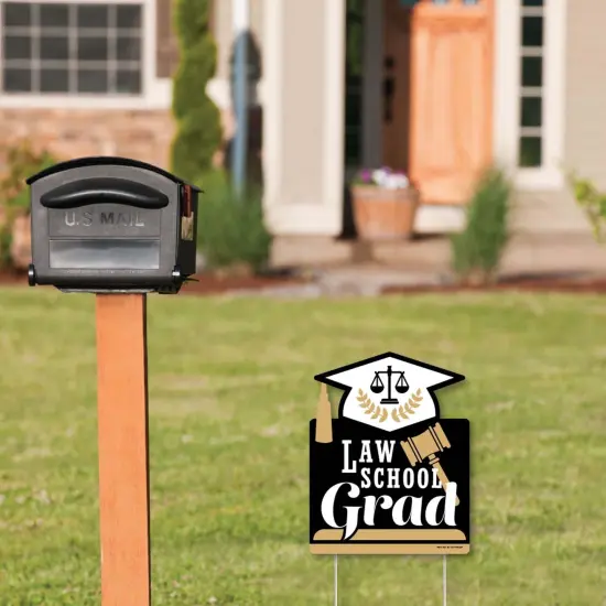 Big Dot of Happiness Law School Grad - Outdoor Lawn Sign - Future Lawyer Graduation Party Yard Sign - 1 Piece {3}