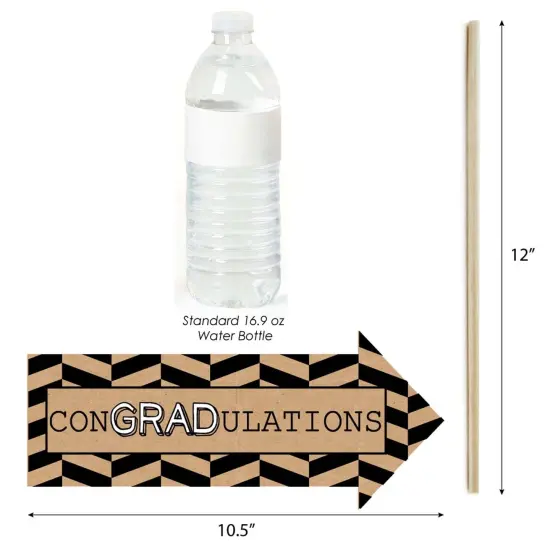 Big Dot of Happiness Funny Bright Future - Graduation Party Photo Booth Props Kit - 10 Piece {6}