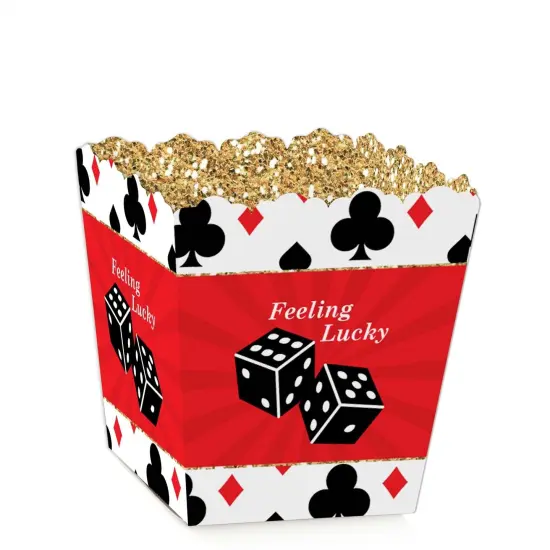 Big Dot of Happiness Las Vegas - Party Mini Favor Boxes - Casino Party Treat Candy Boxes - Set of 12 {1}
