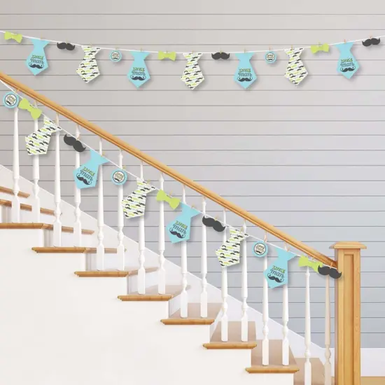 Big Dot of Happiness Dashing Little Man Mustache Party - Baby Shower or Birthday Party DIY Decorations - Clothespin Garland Banner - 44 Pieces {3}