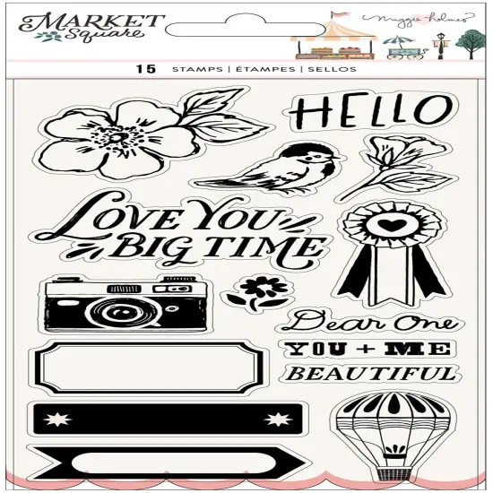 Maggie Holmes Market Square Acrylic Stamps 15/Pkg {1}