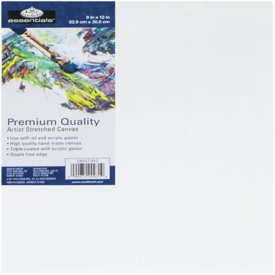 Royal Langnickel essentials(TM) Premium Stretched Canvas-9"x12" {1}