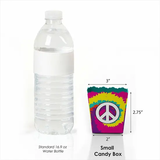 Big Dot of Happiness 60's Hippie - Party Mini Favor Boxes - 1960s Groovy Party Treat Candy Boxes - Set of 12 {4}