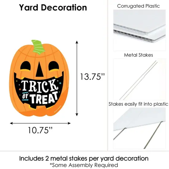 Big Dot of Happiness Jack-O'-Lantern Halloween - Outdoor Lawn Sign - Kids Halloween Party Yard Sign - 1 Piece {7}
