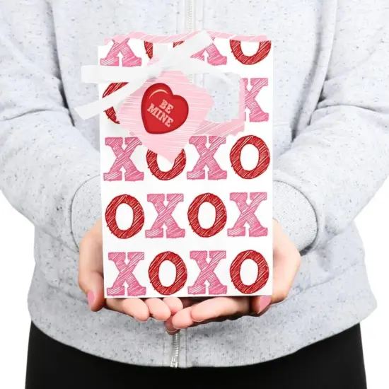 Big Dot of Happiness Conversation Hearts - Valentine's Day Party Favor Boxes - Set of 12 {6}
