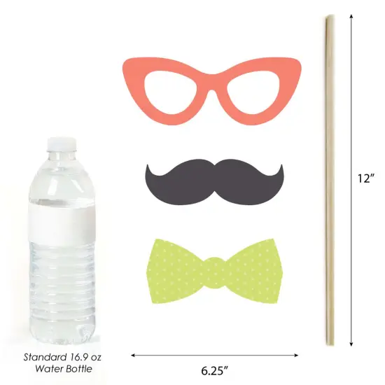 Big Dot of Happiness Put On Your Party Pants - Photo Booth Props Kit - 20 Count {6}