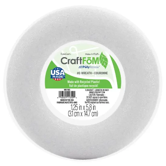 FloraCraft CraftFoM Wreath-1.25"x5.8" {1}