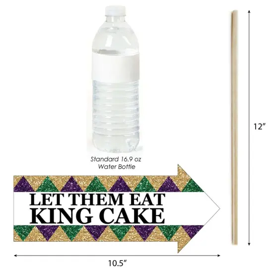 Big Dot of Happiness Funny Mardi Gras - Photo Booth Props Kit - 10 Piece {4}