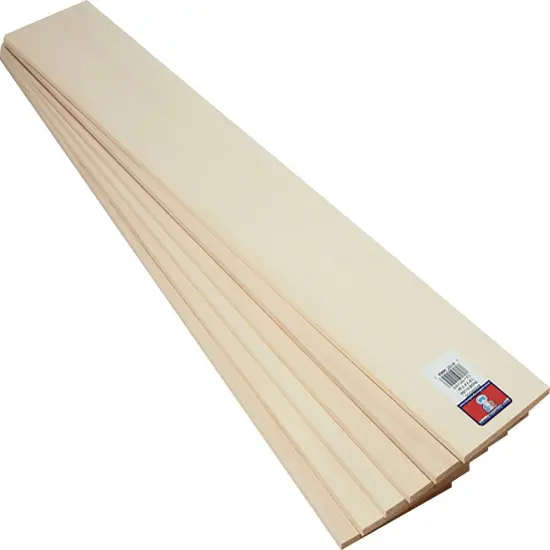 Midwest Products Basswood Sheet 24"-1/8"X4" {2}
