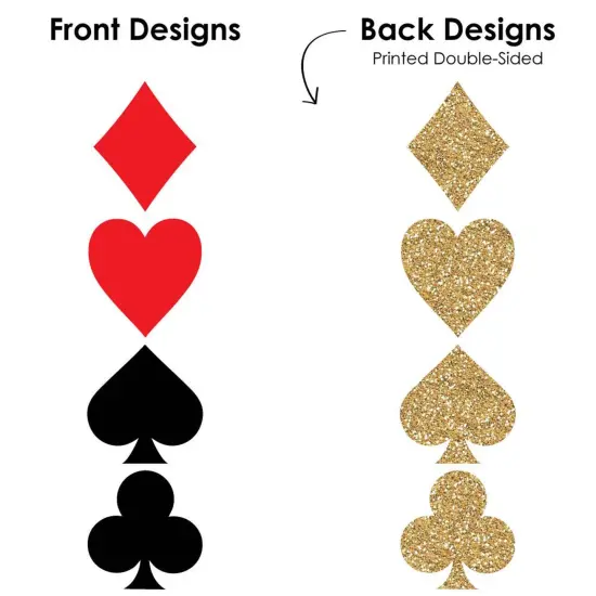 Big Dot of Happiness Las Vegas - DIY Shaped Casino Party Cut-Outs - 24 Count {6}