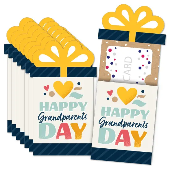 Big Dot of Happiness Happy Grandparents Day - Grandma & Grandpa Party Money and Gift Card Sleeves - Nifty Gifty Card Holders - Set of 8 {1}