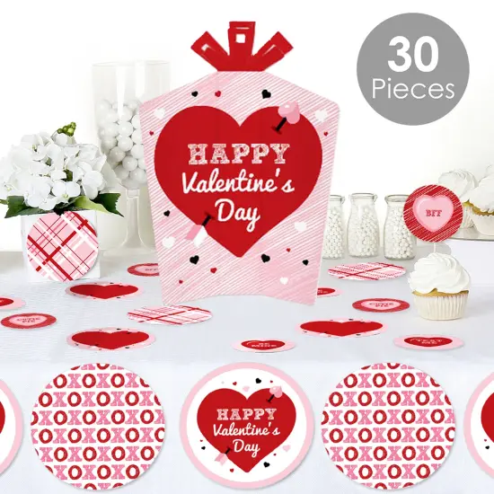 Big Dot of Happiness Conversation Hearts - Valentine&rsquo;s Day Party Decor and Confetti - Terrific Table Centerpiece Kit - Set of 30 {3}