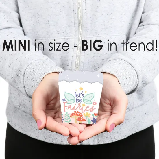 Big Dot of Happiness Let's Be Fairies - Party Mini Favor Boxes - Fairy Garden Birthday Party Treat Candy Boxes - Set of 12 {6}