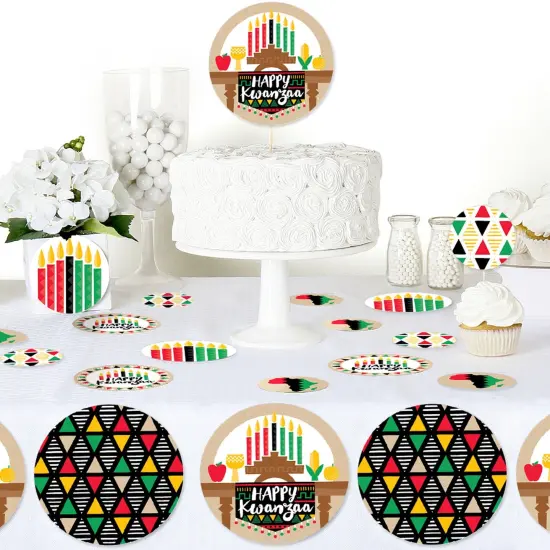 Big Dot of Happiness Happy Kwanzaa - Heritage Holiday Party Giant Circle Confetti - Party Decorations - Large Confetti 27 Count {6}
