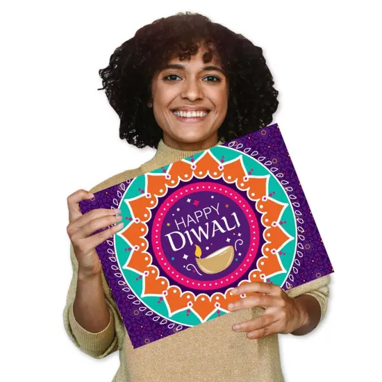 Big Dot of Happiness Happy Diwali - Party Table Decorations - Festival of Lights Party Placemats - Set of 16 {7}