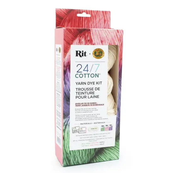 24/7 Cotton Yarn Dye Rit Kit-Petal Pink, Purple, Kelly Green {1}