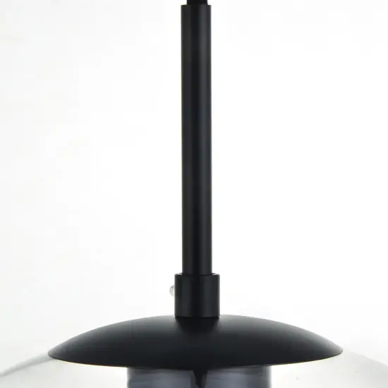 Baxter 1 Light Black Pendant With Clear Glass {6}